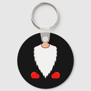 Funny Tomte Swedish Gnome Beard Christmas Yule Nis Key Ring
