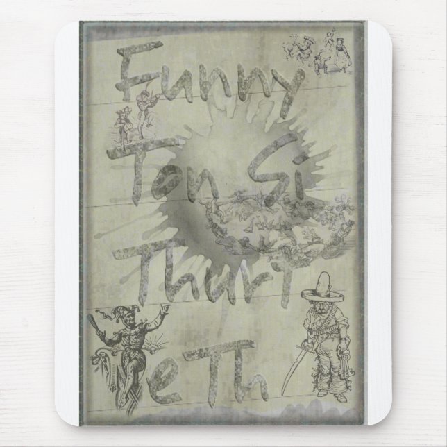 Funny Tonne si thurt Eth Mouse Mat (Front)