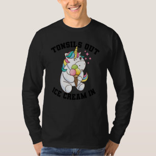 Funny Tonsil Surgery For Tonsillectomy Unicorn Gi T-Shirt