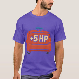 Funny toon Trunk with Curved Tiny Spoiler and 5 HP T-Shirt