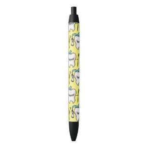 funny tooth cartoon black ink pen