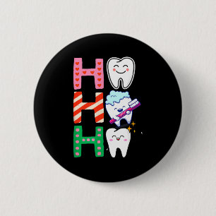Funny Tooth Christmas Dentist Xmas Dental Istant H 6 Cm Round Badge