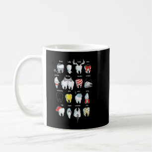 Funny Tooth Designs Dentist Teeth Dental  Coffee Mug