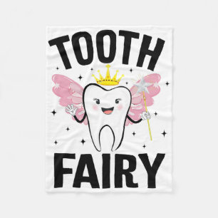 Funny Tooth Fairy Halloween Costume For Women Kids Fleece Blanket