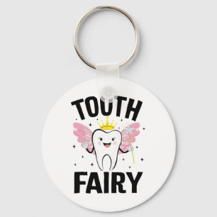 Funny Tooth Fairy Halloween Costume For Women Kids Key Ring