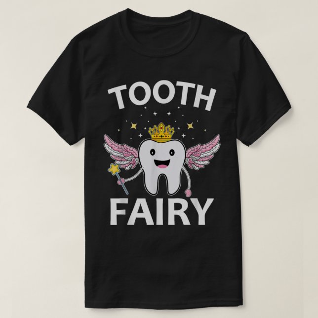 Funny Tooth Fairy Halloween Costume T-Shirt (Design Front)