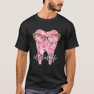 Funny Tooth Leopard Sunglasses Dental Life Valenti T-Shirt