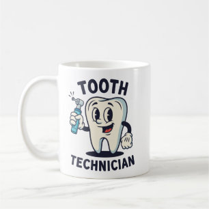 Funny Tooth Technician Mug Retro Dental Lab Gifts