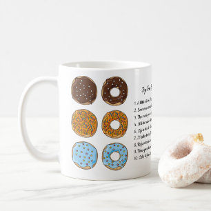 FUNNY Top 10 Reasons To Eat Cake Doughnuts ADD TEX Coffee Mug