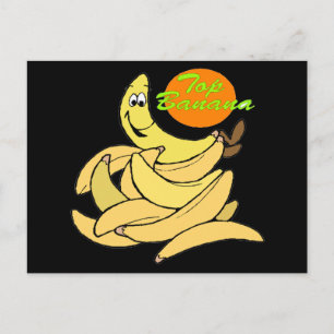 Funny Top Banana T-shirts Gifts Postcard