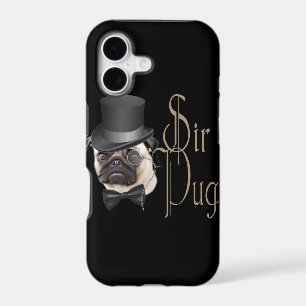 Funny Top Hat Monocle Sir Pug Dog