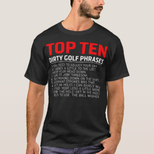 Funny Top Ten Dirty Golf funny animals golfbag 