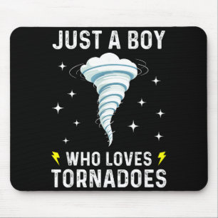 Funny Tornado Gift For Boys Kids Hurricane Weather Mouse Mat