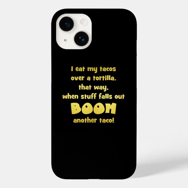 Funny Tortilla Boom Joke Case-Mate iPhone Case (Back)