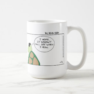 Funny Tortoise and the Hairpiece Coffee Mug