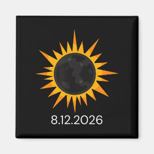 Funny Total Solar Eclipse 12th August Magnet