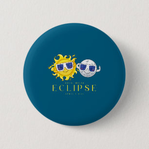 Funny Total Solar Eclipse Astronomy 6 Cm Round Badge