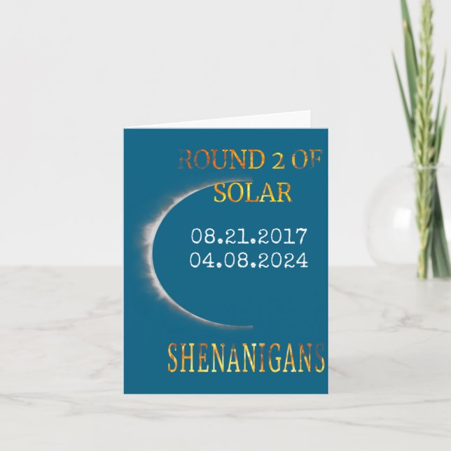 Funny Total Solar Eclipse Card (Front)