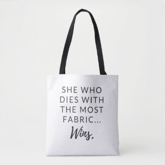 Funny tote for quilters bag