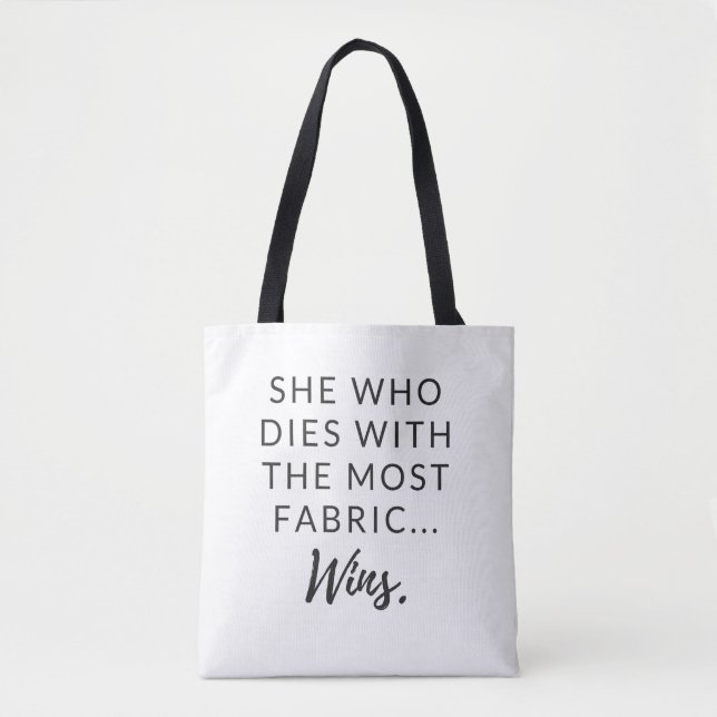 Funny tote for quilters bag (Front)