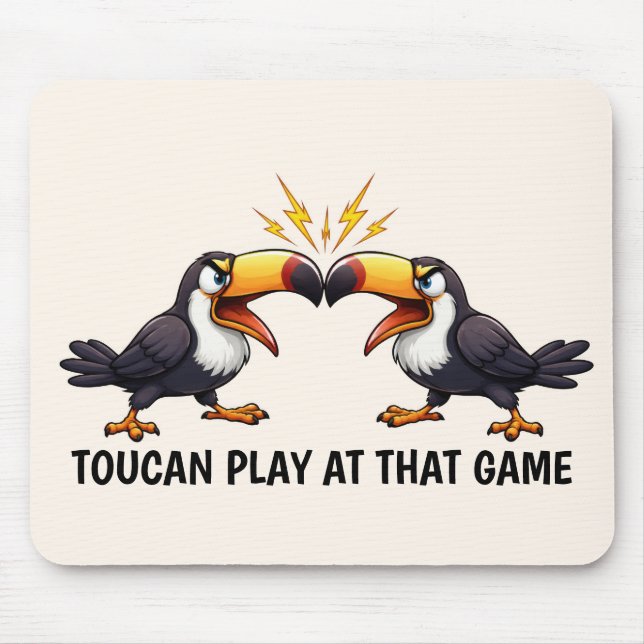 Funny Toucan Mouse Mat (Front)