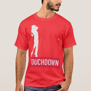 Funny Touchdown Golf Golfer Golfing Graphic Novel T-Shirt