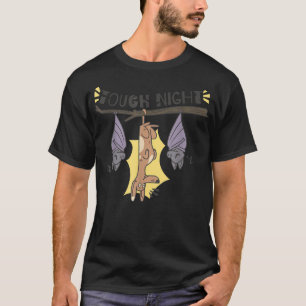 Funny Tough Night Dog And Bats Dog Owner Puppy Pet T-Shirt