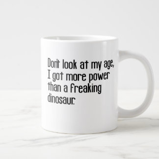 funny tough strong old age sayings quotes large coffee mug