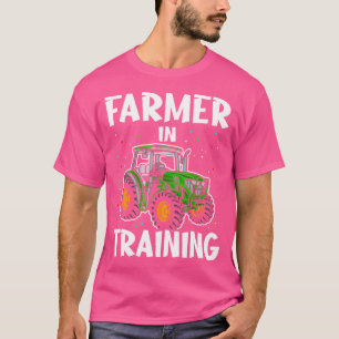 Funny Tractor Boy Farmer In Training Tractor T-Shirt