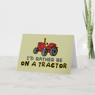Funny Tractor Card