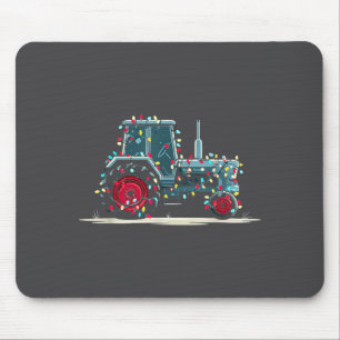 Funny Tractor Christmas Graphics Lights Lover Farm Mouse Mat