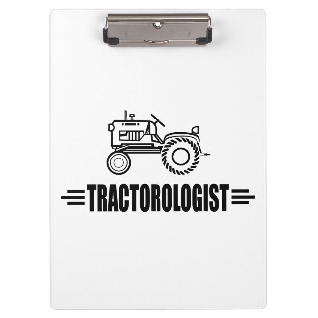 Funny Tractor Clipboard (Front)