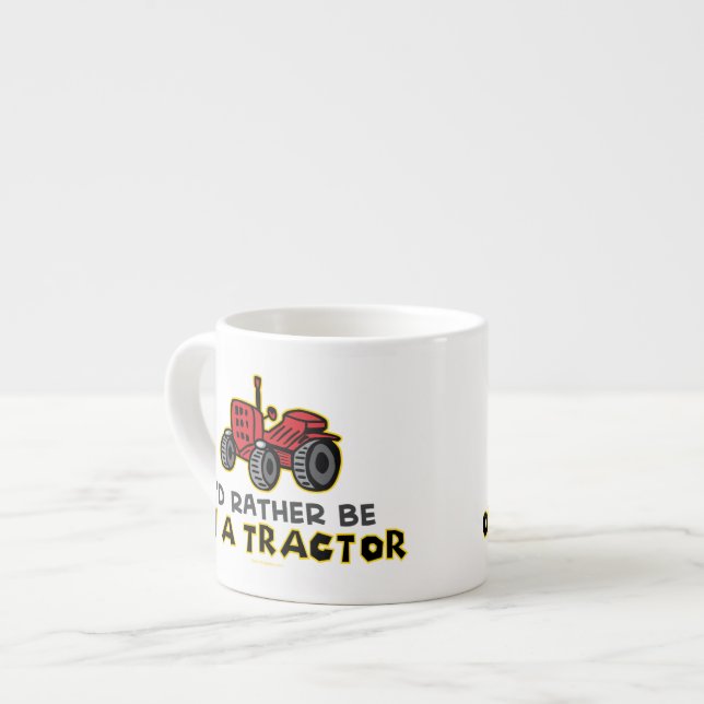 Funny Tractor Espresso Cup (Front Left)