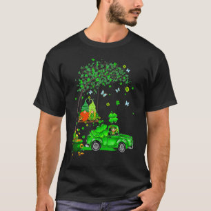 Funny Tractor Gnome Happy St Patrick Day Men Women T-Shirt