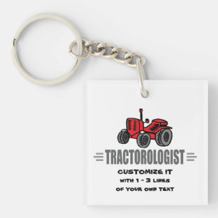 Funny Tractor Love Key Ring
