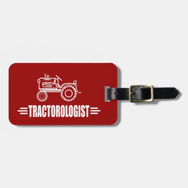 Funny Tractor Luggage Tag (Front Horizontal)