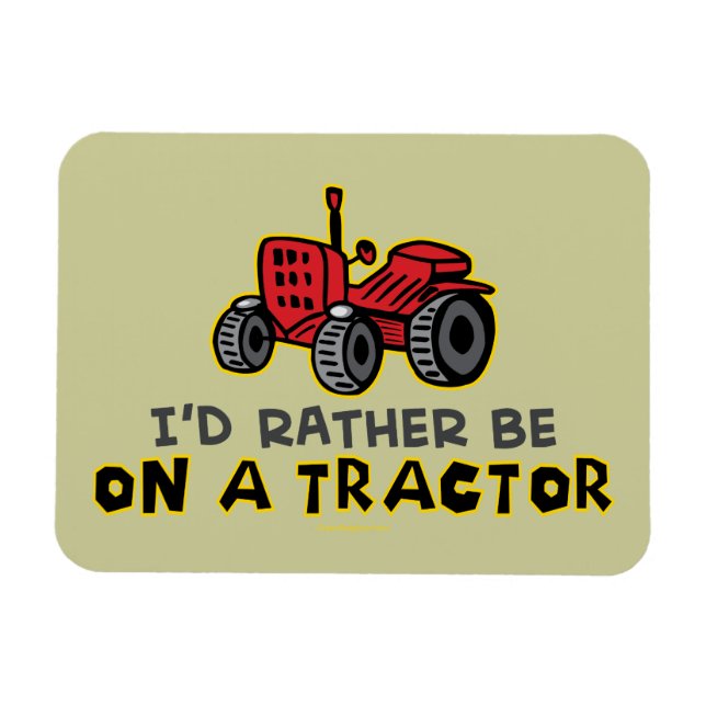 Funny Tractor Magnet (Horizontal)