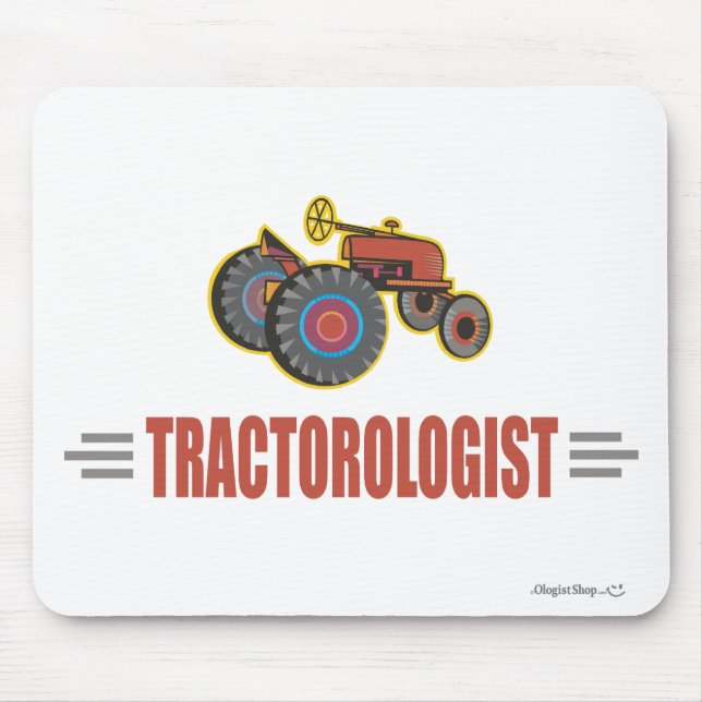 Funny Tractor Mouse Mat (Front)