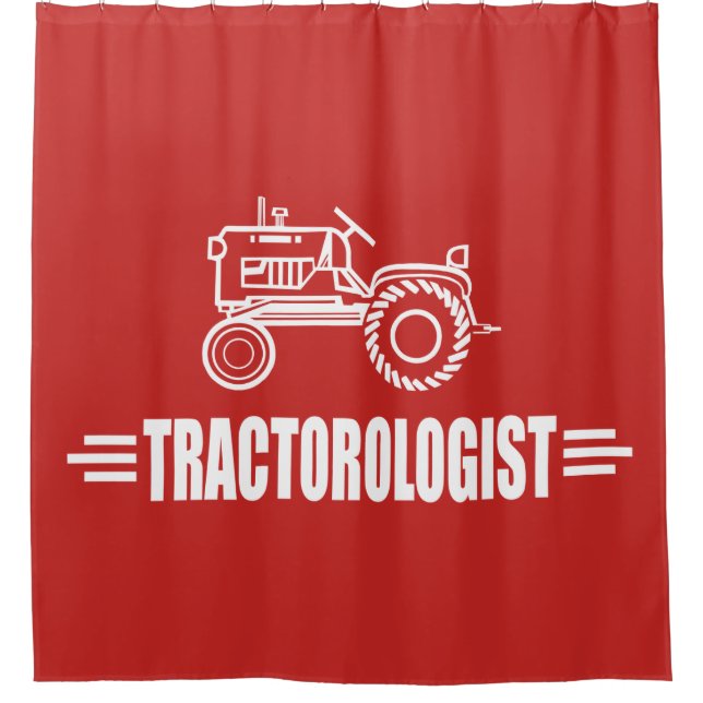 Funny Tractor Shower Curtain (Front)