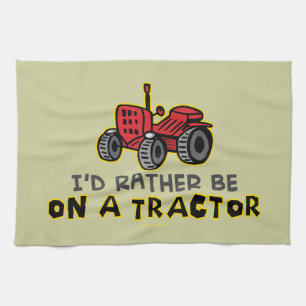 Funny Tractor Tea Towel