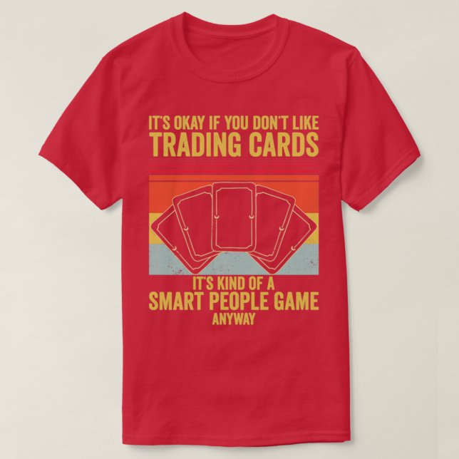 Funny Trading Card Game TCG Retro A Smart People G T-Shirt (Design Front)
