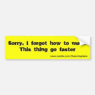 Funny traffic bumper stickers