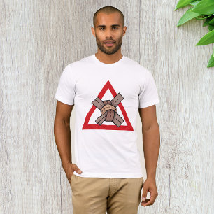 Funny Traffic Jam Knot Warning Road Sign T-Shirt