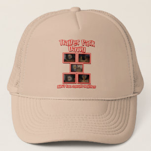Funny Trailer Park Dawg Red Trucker Hat
