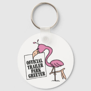 Funny Trailer Park Shirt Key Ring