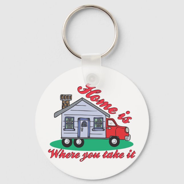 Funny Trailer Park Shirts and Gifts Key Ring (Front)