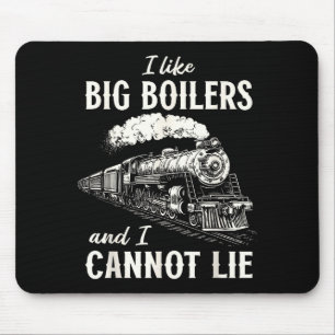 Funny Train Big Boilers Steam Locomotive Freight Mouse Mat