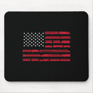 Funny Train Collector Gift Adults Conductor Model Mouse Mat