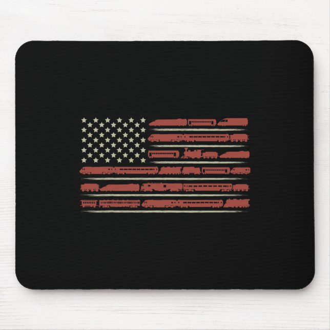 Funny Train Collector Gift Adults Conductor Model  Mouse Mat (Front)