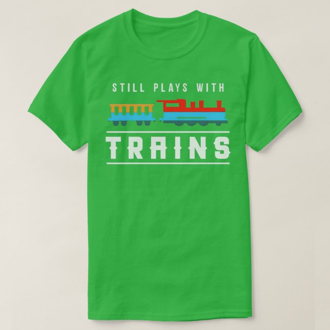 Funny Train Conductor Train Watching Gift 5 T-Shirt (Design Front)